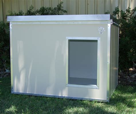 metal dog house australia|insulated dog house for large.